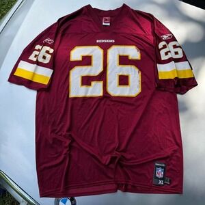 Burgundy and yellow Reebok Players inc Washington Redskins Clinton PORTIS jersey